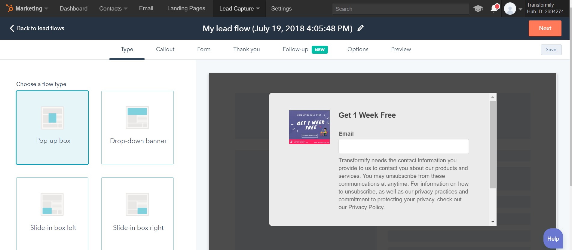 Lead Flows HubSpot